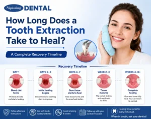 teeth extraction how long to heal​